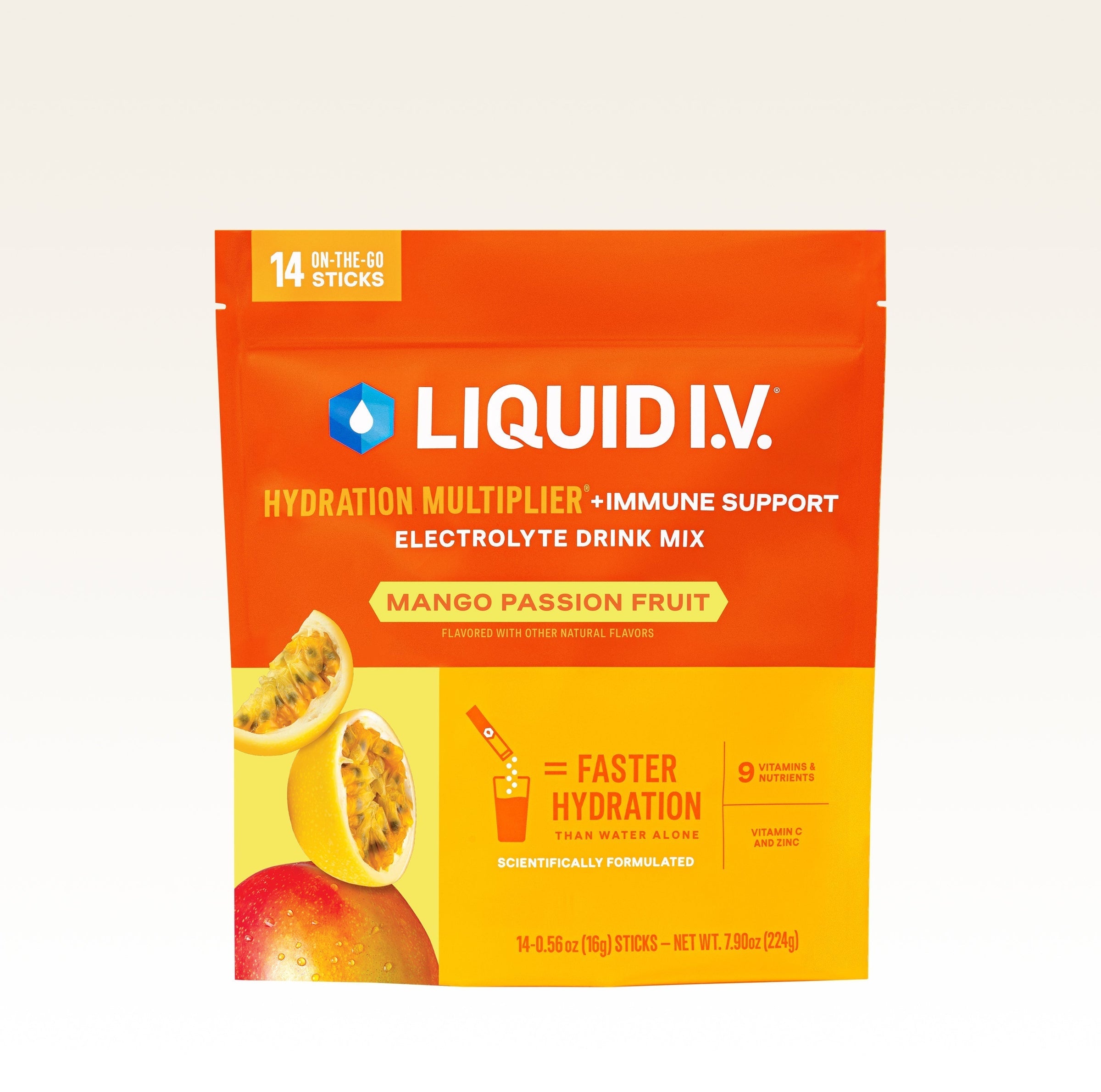 Mango Passionfruit Hydration Multiplier® +Immune Support - Tropical Wellness Mix
