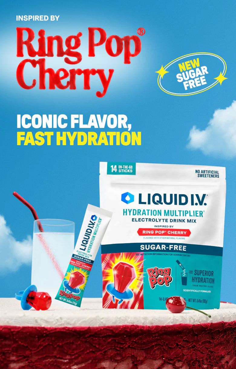 Ring Pop® Cherry Hydration Multiplier® Sugar-Free - Sweet Fresh Blend